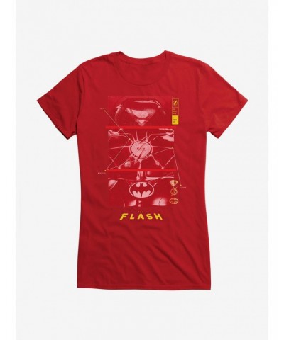 The Flash Past Present Future Heroes Girls T-Shirt $11.95 T-Shirts
