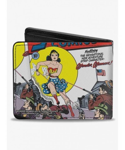 DC Comics Classic Wonder Woman Sensation Comics 1 Cover Pose Bifold Wallet $9.41 Wallets