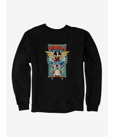 DC Comics Wonder Woman 1984 Stand Strong Vintage Poster Sweatshirt $16.97 Sweatshirts
