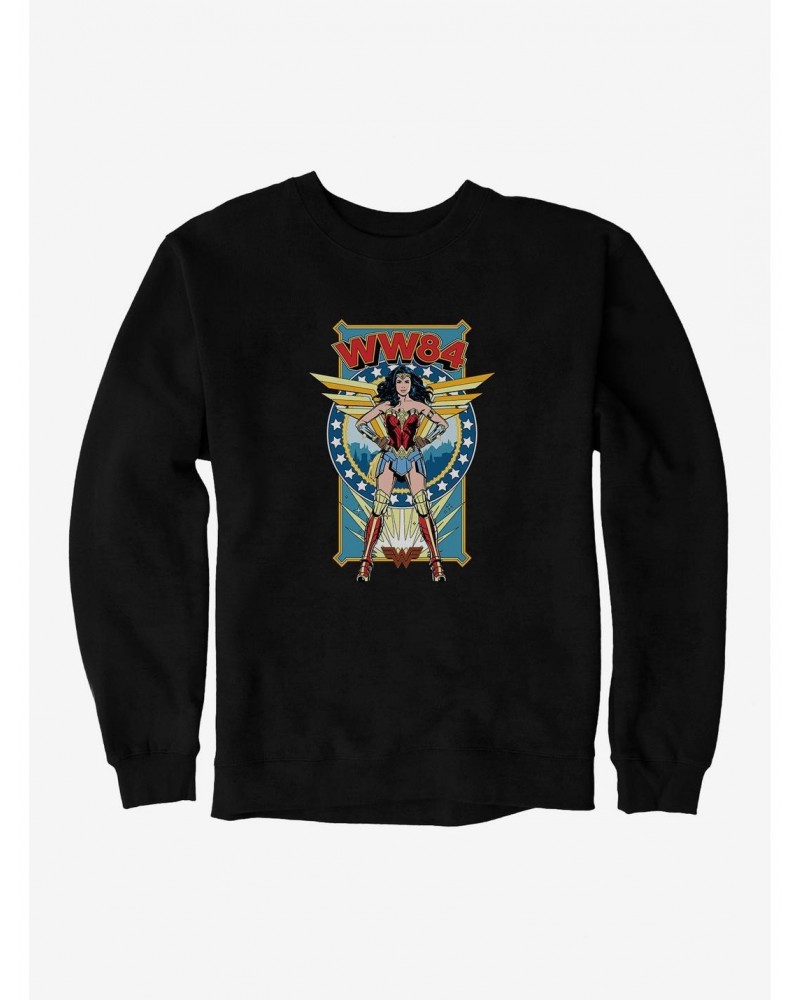 DC Comics Wonder Woman 1984 Stand Strong Vintage Poster Sweatshirt $16.97 Sweatshirts