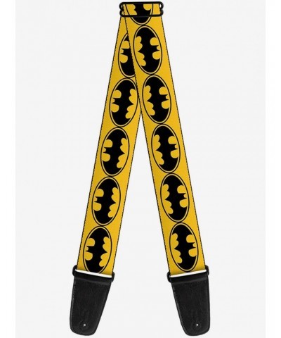 DC Comics Batman Bat Signals Yellow Black Guitar Strap $10.46 Guitar Straps