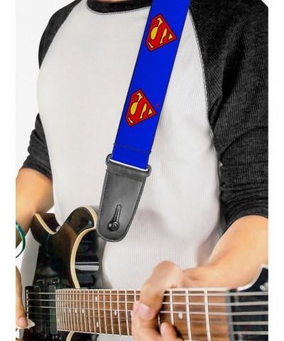 DC Comics Superman Shield Blue Guitar Strap $9.96 Guitar Straps