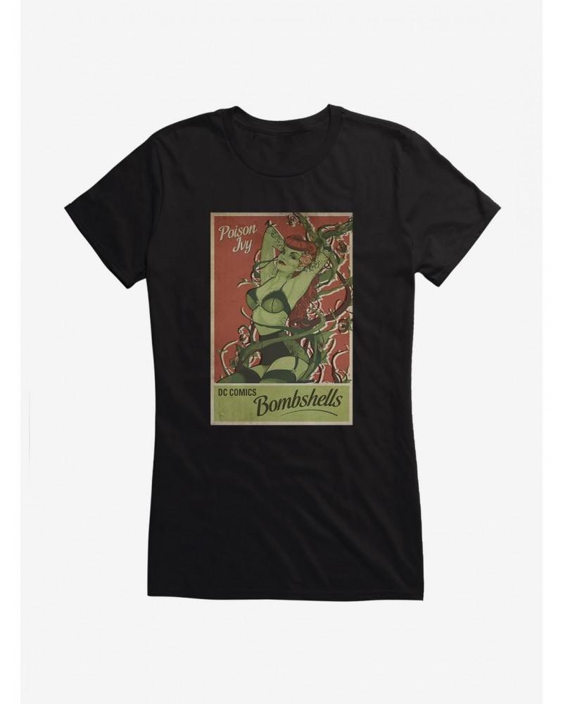 DC Comics Bombshells Poison Ivy Pin Up Girls T-Shirt $8.96 T-Shirts