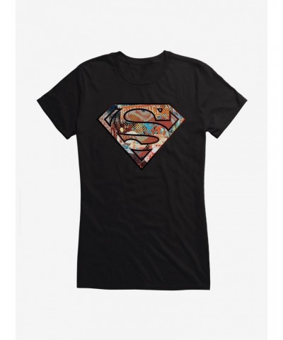 DC Comics Superman Pop Art Logo Girls T-Shirt $11.21 T-Shirts