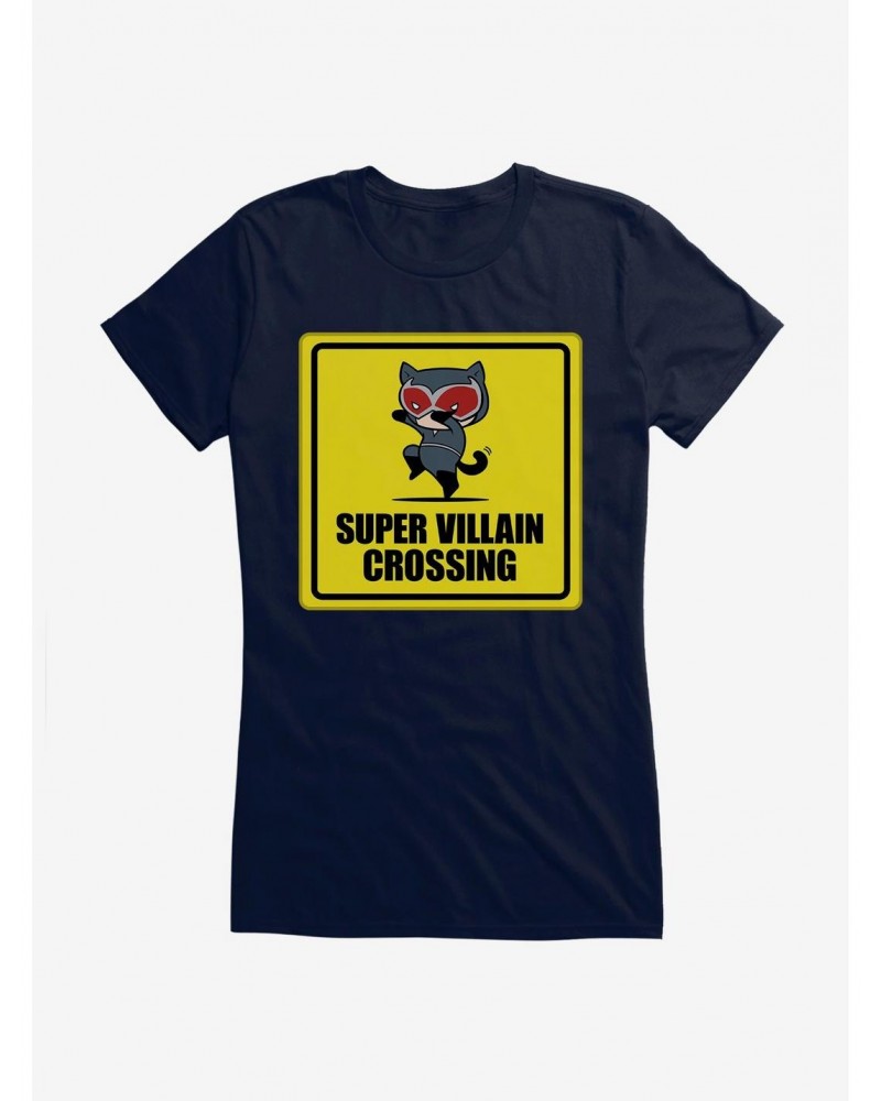 DC Comics Batman Super Villain Crossing Girls T-Shirt $10.46 T-Shirts