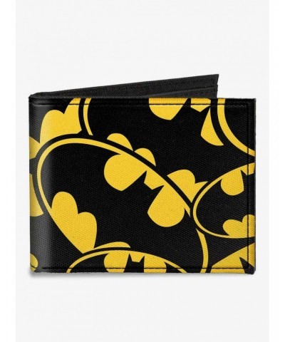 DC Comics Bat Signals Stacked Canvas Bifold Wallet $7.94 Wallets