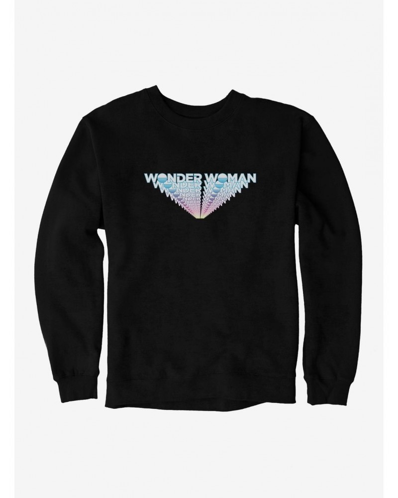 DC Comics Wonder Woman 1984 Light Line Stack Title Sweatshirt $15.50 Sweatshirts