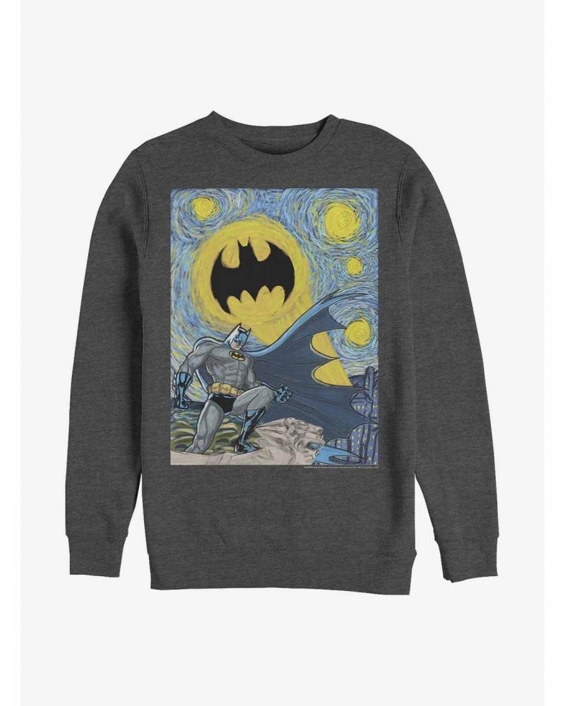 DC Comics Batman Starry Gotham Sweatshirt $14.02 Sweatshirts