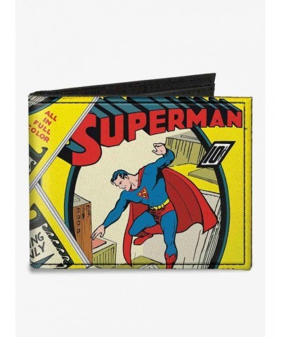 DC Comics Classic Superman 1 Flying Cover Pose Canvas Bifold Wallet $8.78 Wallets