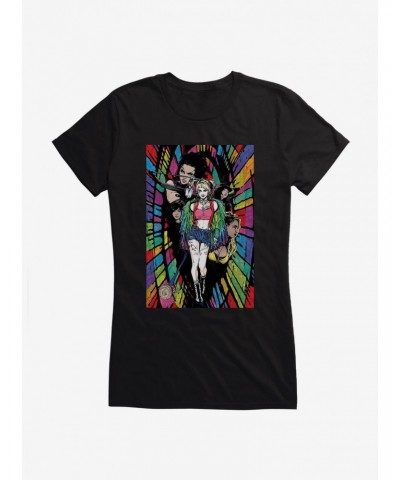 DC Comics Birds Of Prey Harley Quinn Pop Sketch Girls T-Shirt $9.46 T-Shirts