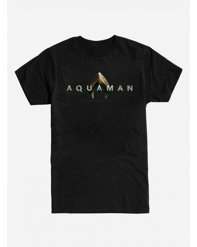 DC Comics Aquaman Title Script T-Shirt $9.56 T-Shirts