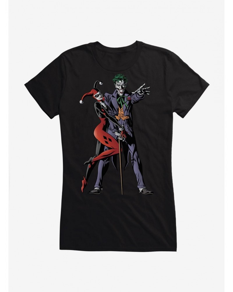 DC Comics Batman Harley Quinn and the Joker Girls T-Shirt $8.72 T-Shirts