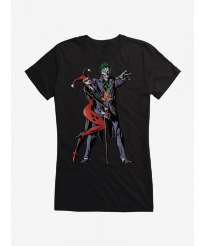 DC Comics Batman Harley Quinn and the Joker Girls T-Shirt $8.72 T-Shirts
