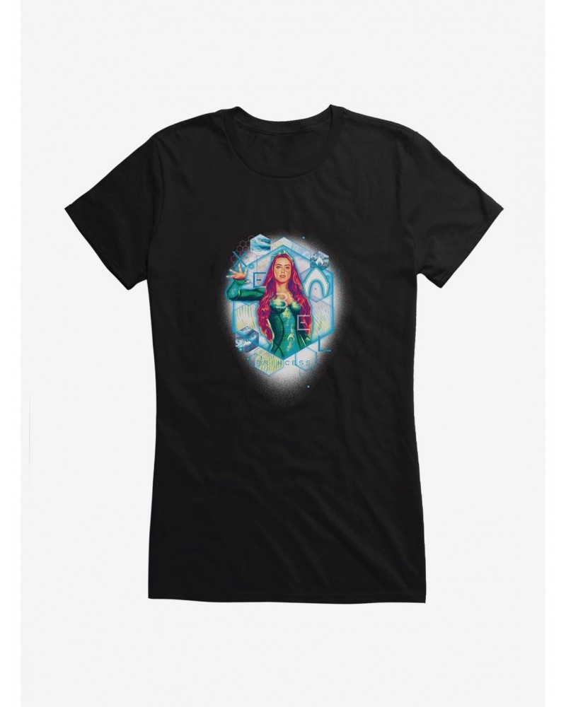 DC Comics Aquaman Princess Watercolor Girls T-Shirt $8.22 T-Shirts