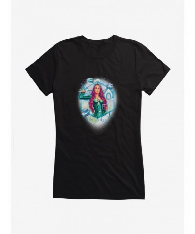 DC Comics Aquaman Princess Watercolor Girls T-Shirt $8.22 T-Shirts