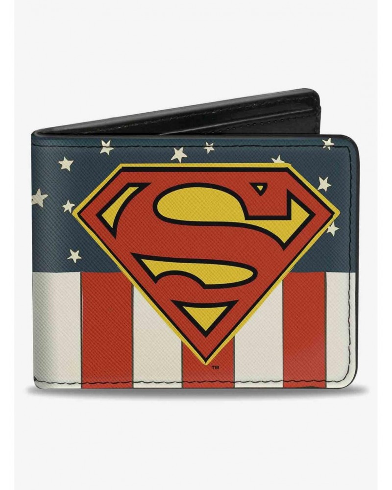DC Comics Superman Shield Americana Bifold Wallet $6.69 Wallets