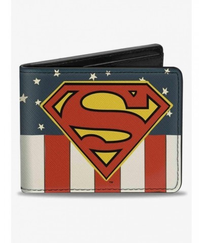 DC Comics Superman Shield Americana Bifold Wallet $6.69 Wallets