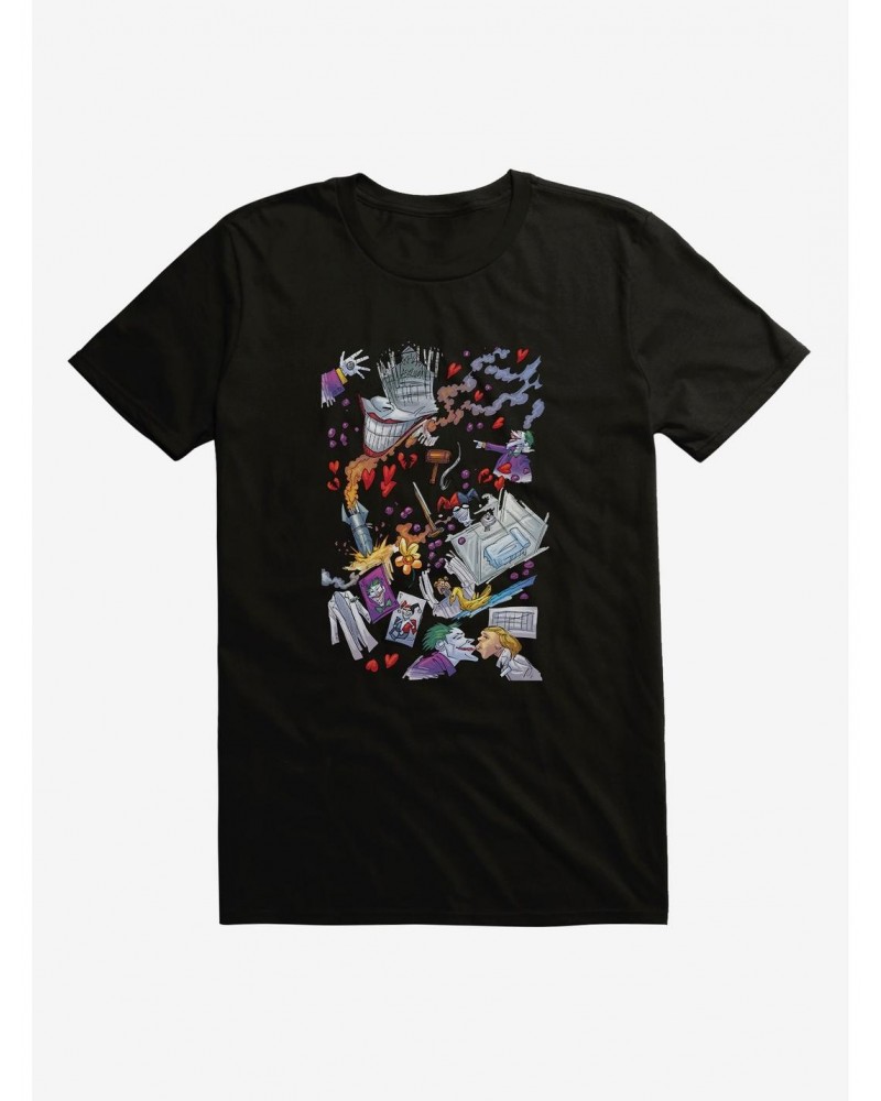 DC Comics Batman The Joker and Harley Quinn Love T-Shirt $8.37 T-Shirts