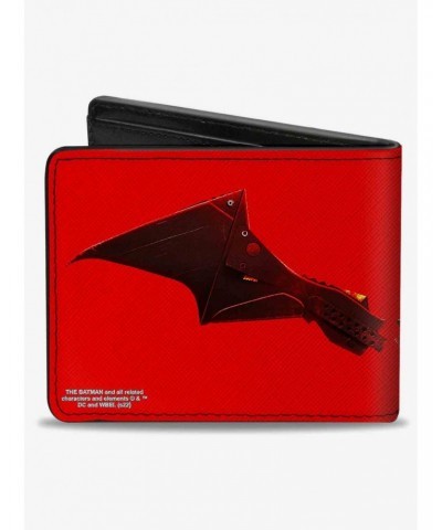 DC Comics The Batman Movie Bat Wings Weathered Bifold Wallet $8.99 Wallets
