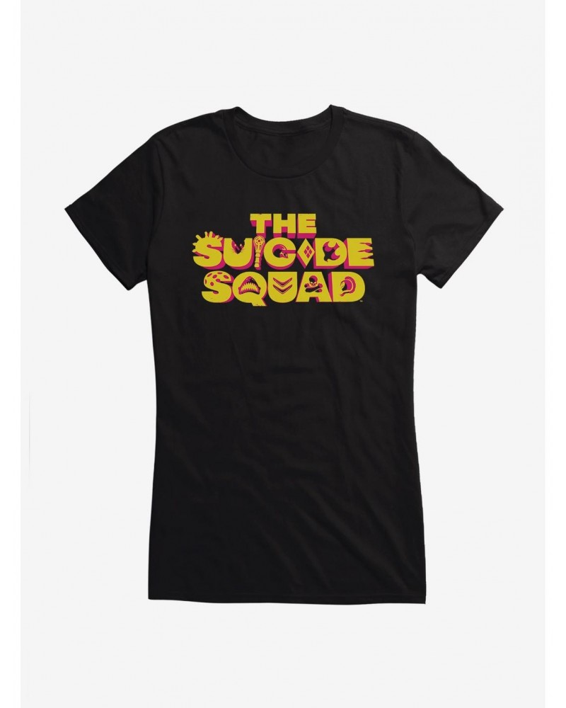 DC Comics The Suicide Squad Detailed Logo Girls T-Shirt $7.72 T-Shirts