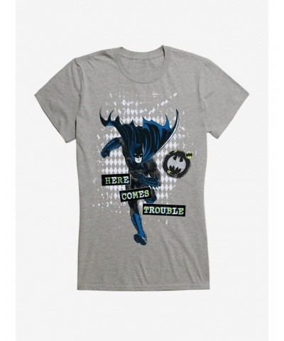DC Comics Batman Here Comes Trouble Girls T-Shirt $9.96 T-Shirts