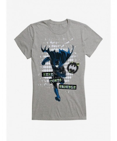 DC Comics Batman Here Comes Trouble Girls T-Shirt $9.96 T-Shirts