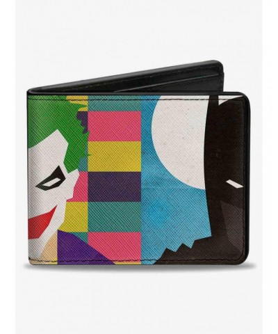 DC Comics Joker Batman Face Juxtaposition Bifold Wallet $6.90 Wallets