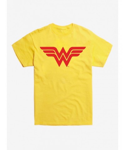 DC Comics Wonder Woman Logo Yellow T-Shirt $11.95 T-Shirts