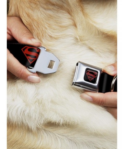 DC Comics Justice League Superboy Shield Seatbelt Buckle Dog Collar $11.95 Pet Collars