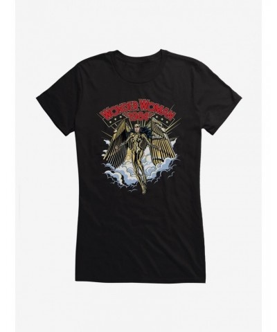 DC Comics Wonder Woman 1984 Golden Eagle In The Clouds Girls T-Shirt $10.96 T-Shirts