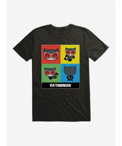 DC Comics Batman Chibi Catwoman Squares T-Shirt $9.56 T-Shirts