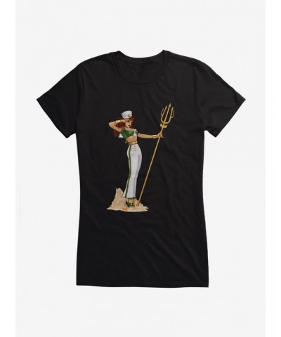 DC Comics Bombshells Nautical Mera Girls T-Shirt $8.47 T-Shirts