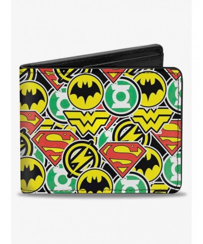 DC Comics Justice League 5 Superhero Chibi Icons Stacked Bifold Wallet $7.94 Wallets