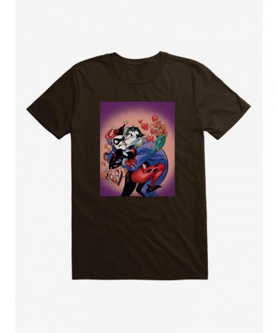 DC Comics Batman Harley Quinn The Joker Valentines T-Shirt $10.76 T-Shirts