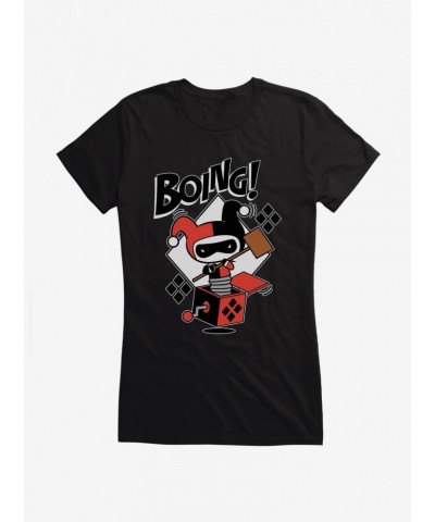 DC Comics Batman Harley In The Box Girls T-Shirt $7.72 T-Shirts