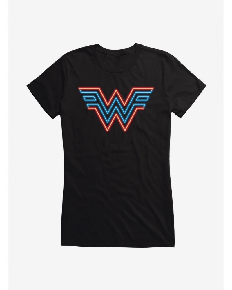 DC Comics Wonder Woman 1984 Neon Logo Girls T-Shirt $8.22 T-Shirts