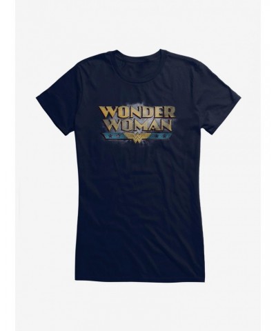 DC Comics Wonder Woman Bold Logo Girls T-Shirt $11.95 T-Shirts