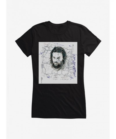 DC Comics Aquaman Hero Sketch Girls T-Shirt $12.20 T-Shirts