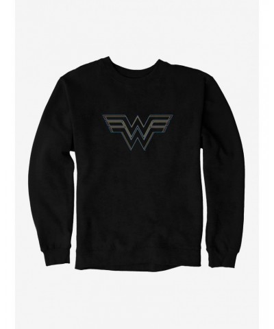 DC Comics Wonder Woman Colored Stencil Insignia Sweatshirt $18.45 Sweatshirts