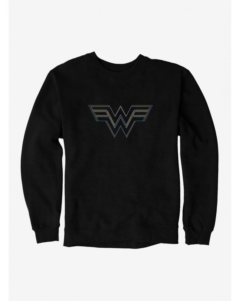 DC Comics Wonder Woman Colored Stencil Insignia Sweatshirt $18.45 Sweatshirts