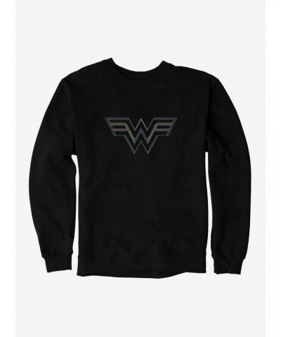 DC Comics Wonder Woman Colored Stencil Insignia Sweatshirt $18.45 Sweatshirts