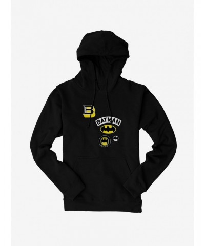 Batman Logo Patches Hoodie $21.10 Hoodies