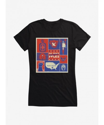 DC Comics Peacemaker Symbols Girl's T-Shirt $9.46 T-Shirts