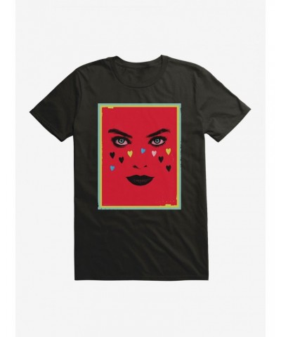 DC Comics Birds Of Prey Harley Quinn Heart Face T-Shirt $7.17 T-Shirts