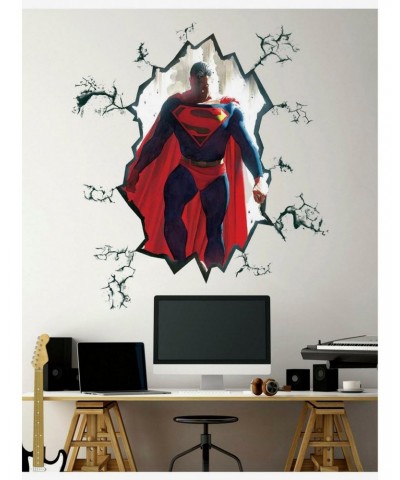 DC Comics Superman Cracked Peel & Stick Giant Wall Decal $14.15 Decals