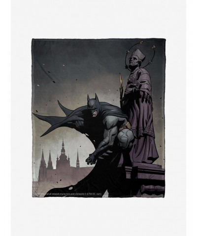 DC Comics Batman Gotham Grey Throw Blanket $28.15 Blankets