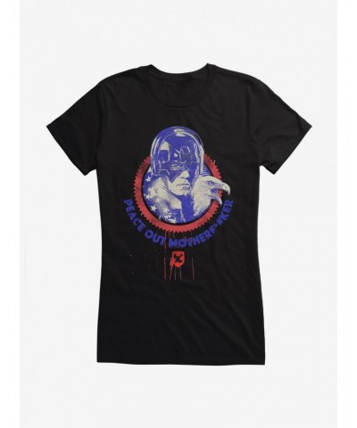 DC Comics Peacemaker Peace Out Girls T-Shirt $10.71 T-Shirts