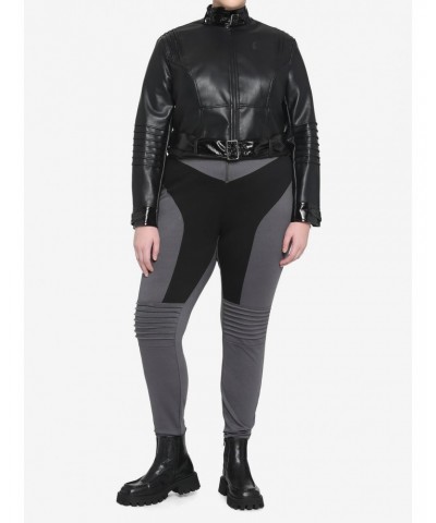 DC Comics The Batman Catwoman Girls Faux Leather Jacket Plus Size $16.80 Jackets