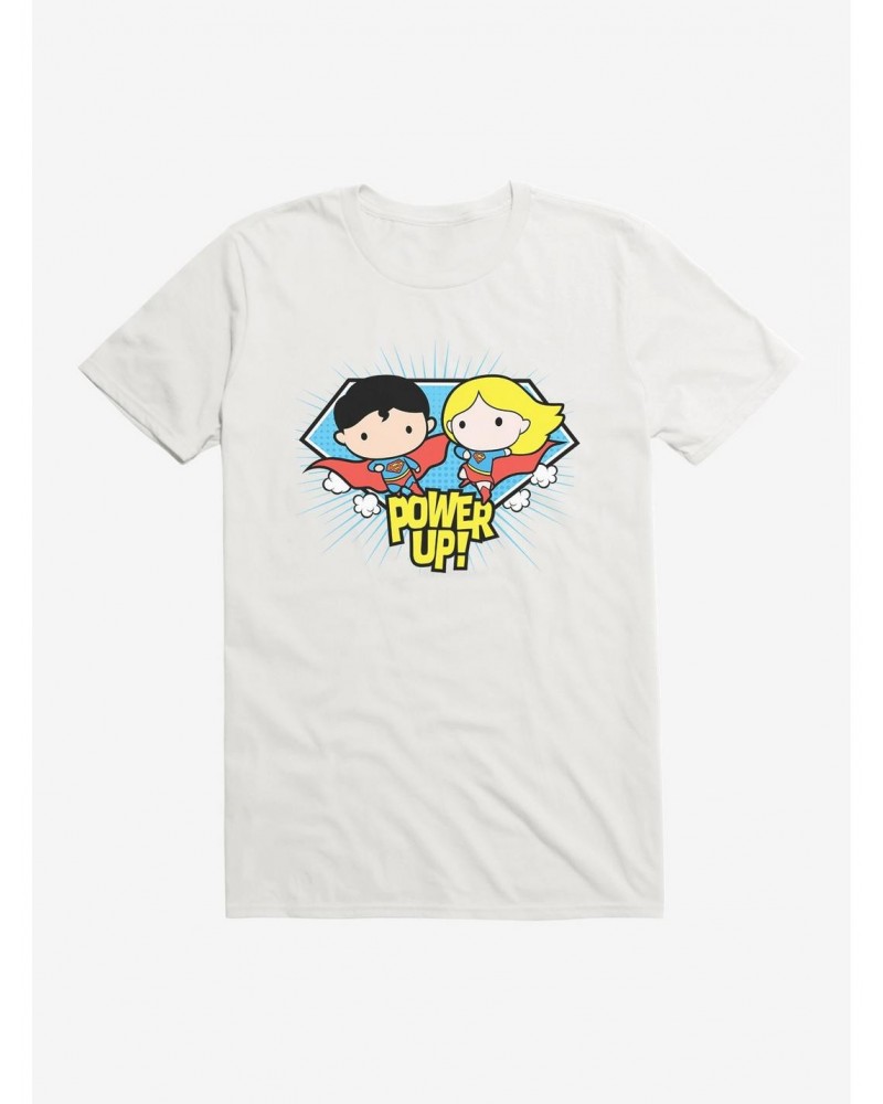 Superman And Supergirl Chibi Powerup T-Shirt $10.04 T-Shirts