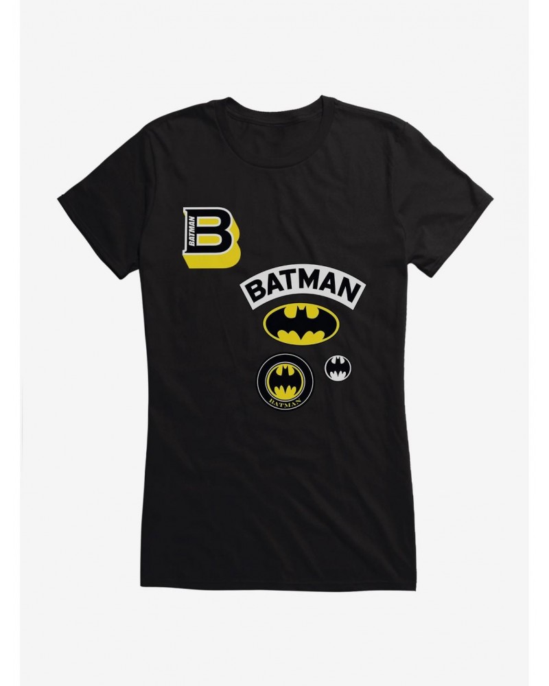 DC Comics Batman Symbols Girls T-Shirt $8.22 T-Shirts